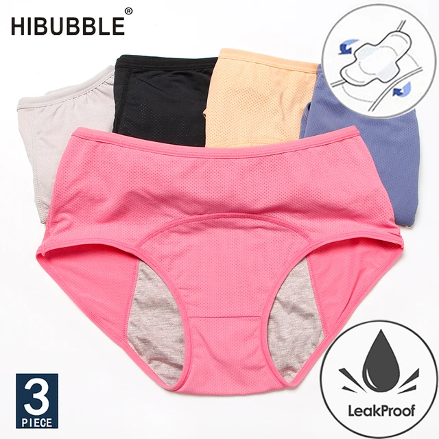 3pcs/Set Menstrual Panties Physiological Pants Leak Proof Women