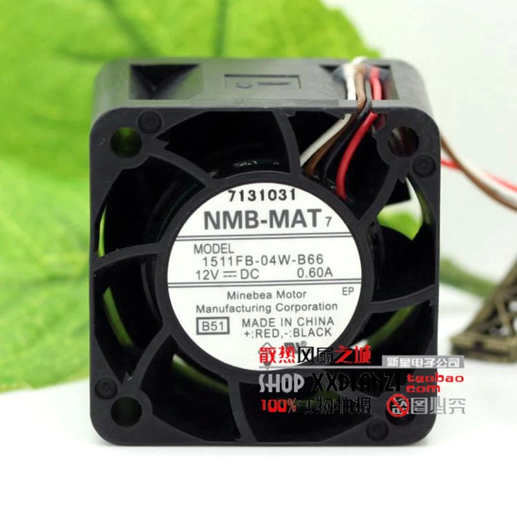 

Free Delivery.4CM 12V 0.60A 1511FB-04W-B66 server motor modified oil cooling fan