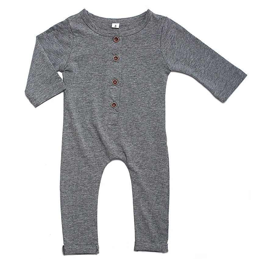 Seartist для маленьких мальчиков комбинезон для новорожденных плотная Черный, серый цвет Детский комбинезон облегающий костюм Джемпер детские пижамы 8 шт./лот 35
