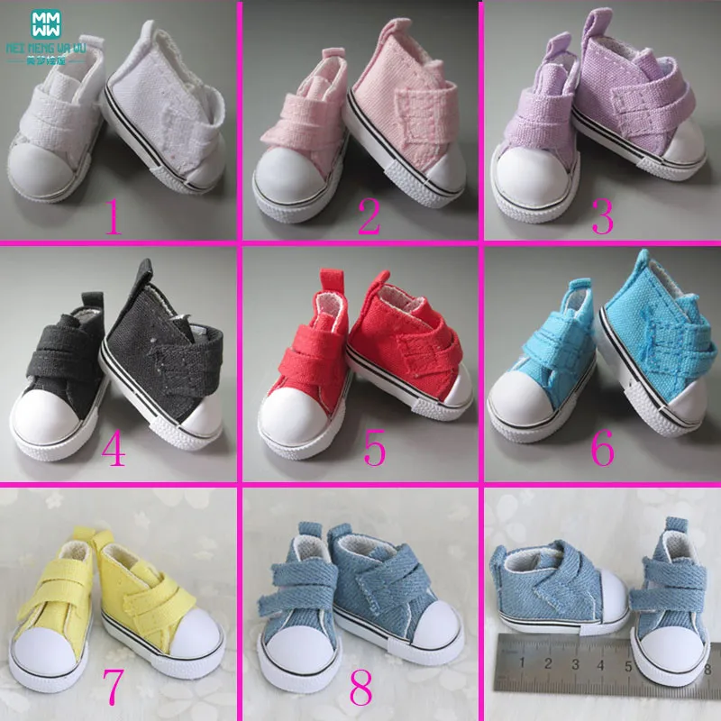 

1pair 5cm Toy doll shoes Sneakers Shoes for 1/6 Bjd doll Accessories baby shoes