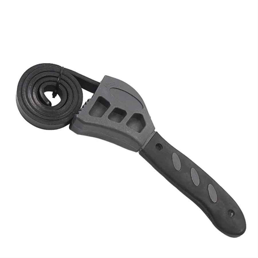 Универсальный черный ключ разводной 500 мм каучуковый ремешок ключ гаечный ключ для любой формы открывалка инструмент ремонт автомобилей Инструменты
