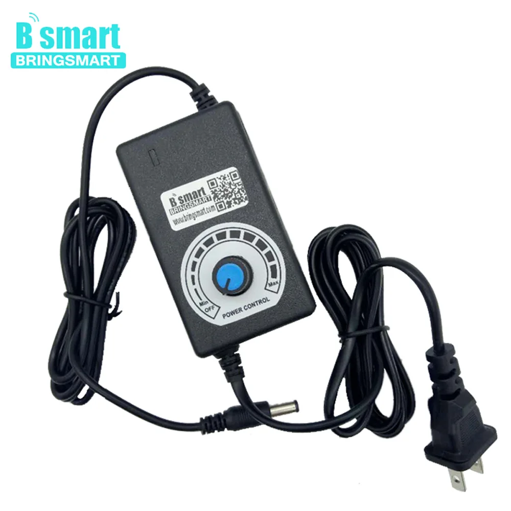 

Bringsmart Motor Power AC to DC with Adjustable Speed Switch Power Adapter 12V 2A Motor Power Supply Gear Motor Adapter