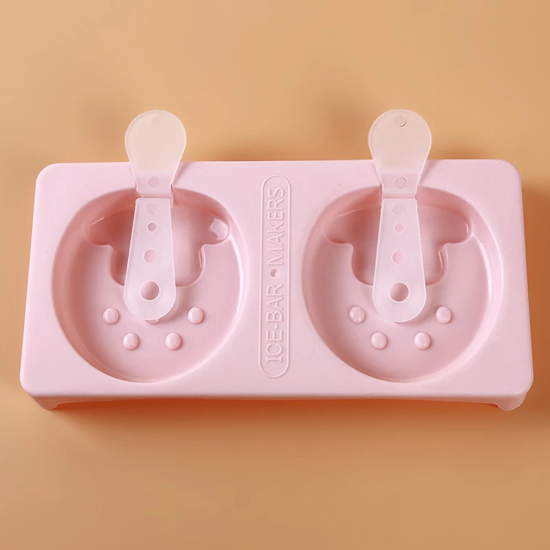 Розовый Креативные DIY бытовые Клубничные сорбета льда формовочная коробка Силиконовые DIY клубника льда коробка фруктовое мороженное форма льда - Цвет: Розовый
