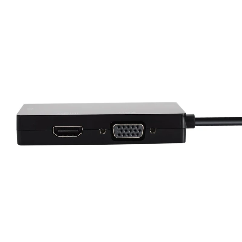 Mini Display Port DP to DVI HDMI VGA Adapter 3 in 1 Thunderbolt Multi-Function Converter Cable Full HD 1080p for Apple MacBook  iMac Mac Mini (8)