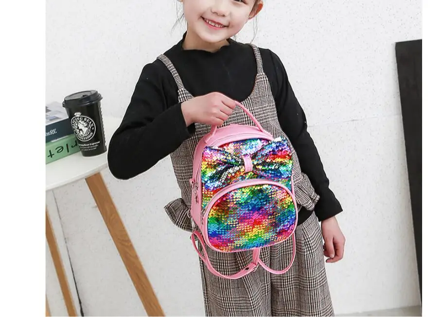Mochila Feminina модные родитель-ребенок блесток лук рюкзак для путешествий молодежный рюкзак школьный ранец сумки для девочек-подростков