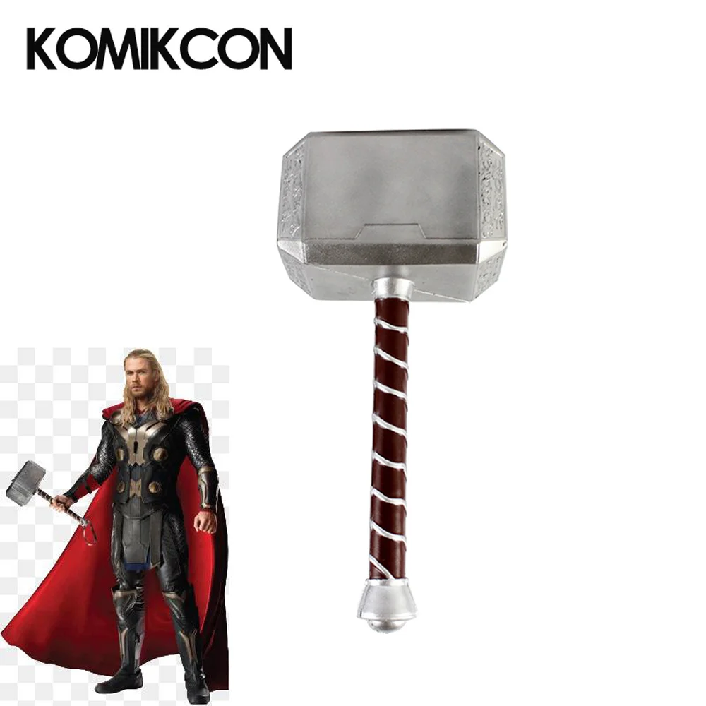 

Superhero 1:1 Thor Hammer Mjolnir Replica PU Weapon Toy Model For Adults Halloween Collection Party Cosplay Props Performance