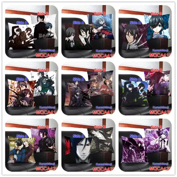 

25 Patterns black butler Decorative Pillows Anime Sebastian Michaelis Pillows Soft Two-Side Print Pillow Cushion 45X45CM