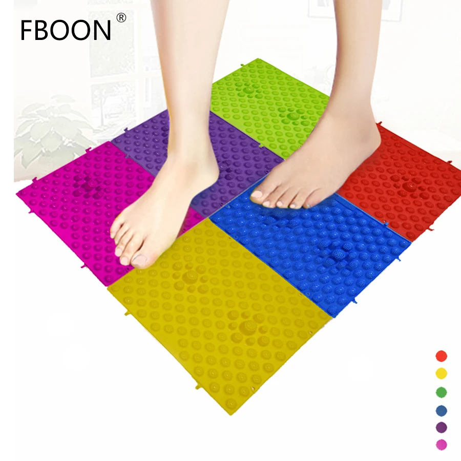 FBOON Exercise Mat Reflexology Foot Massage Pad Gym Mat Toe Pressure