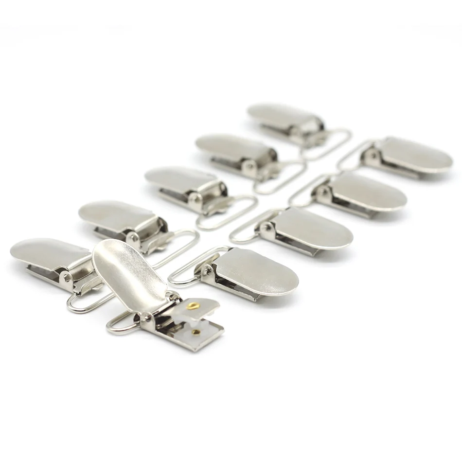 100Pcs/set New Metal Baby Pacifier Clip Holder Soother Pacifier Mam Infant Dummy Clips For Baby