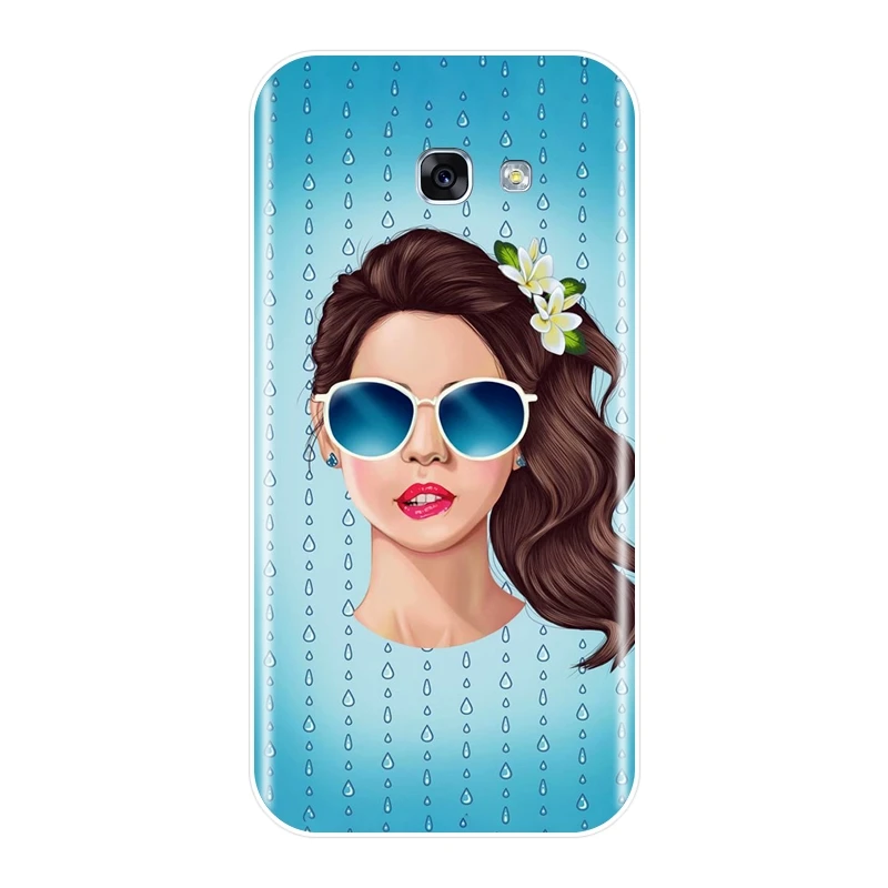 Силиконовый чехол для телефона Samsung Galaxy A3 A5 A7 2016 2017 Желтая Мягкая задняя крышка 2018