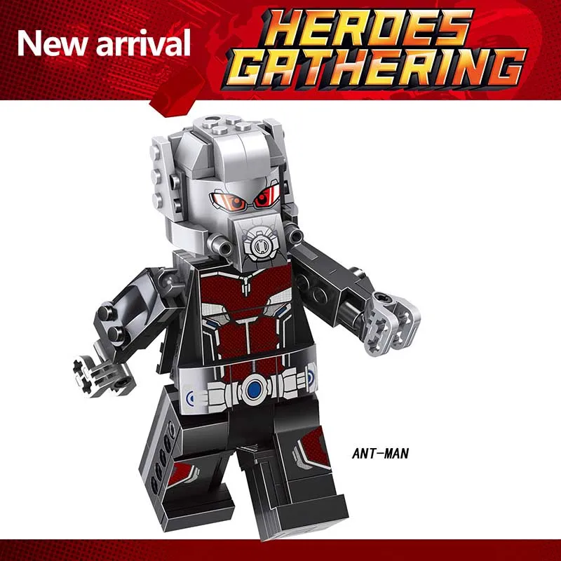 

New Marvel movie Super Heroes Ant man Sinestro Big Doll Action Figures Building Blocks Toys For children Toys Gifts