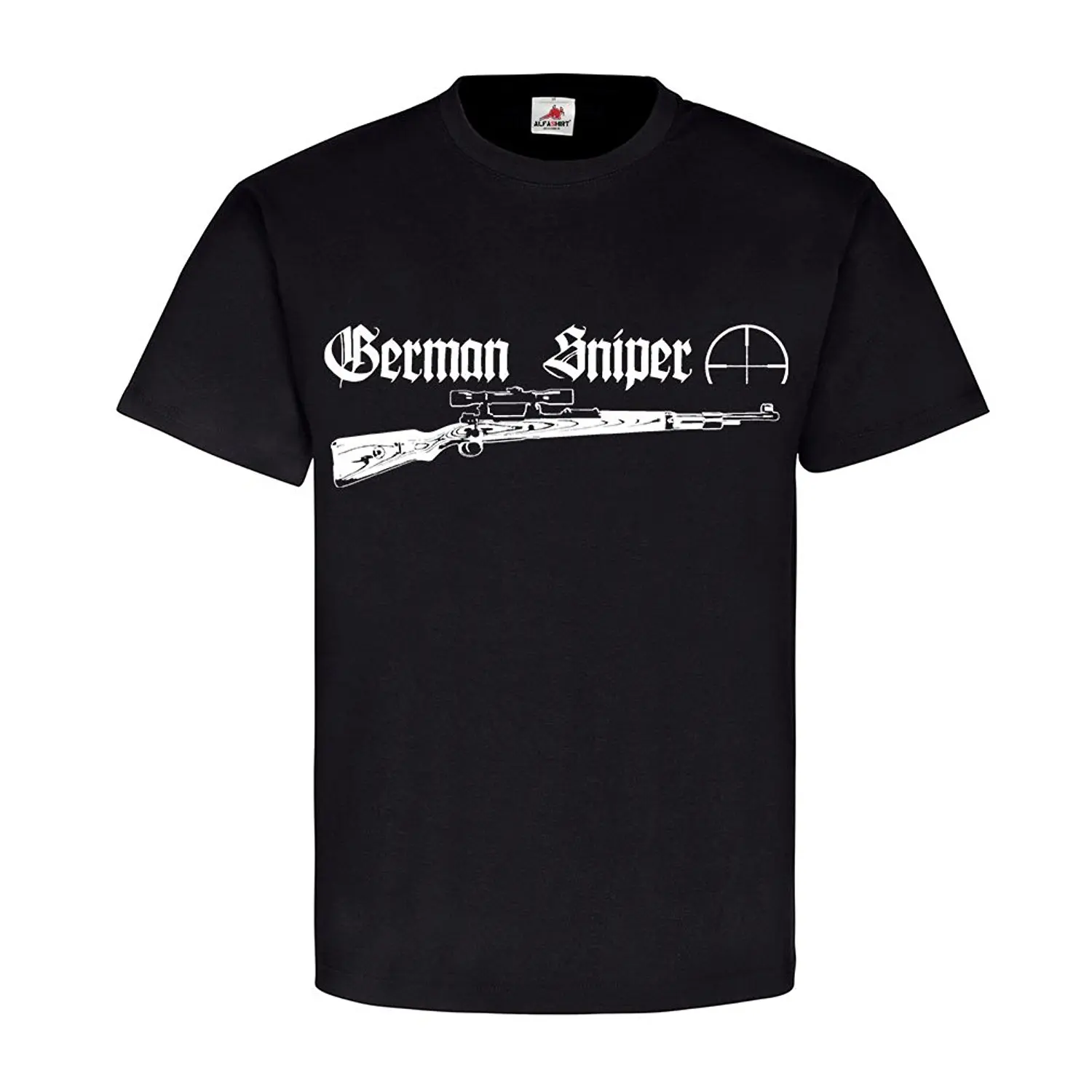 

Summer Pattern O-Neck Hipster T-Shirt German 98K Carbine Rifle Marksman Scope Militaria Specificationscasual T Shirt