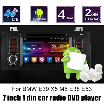 

Android 6.0 Car GPS Radio For B/MW E39 X5 M5 E38 E53 DVD player WIFI Video stereo steering wheel control