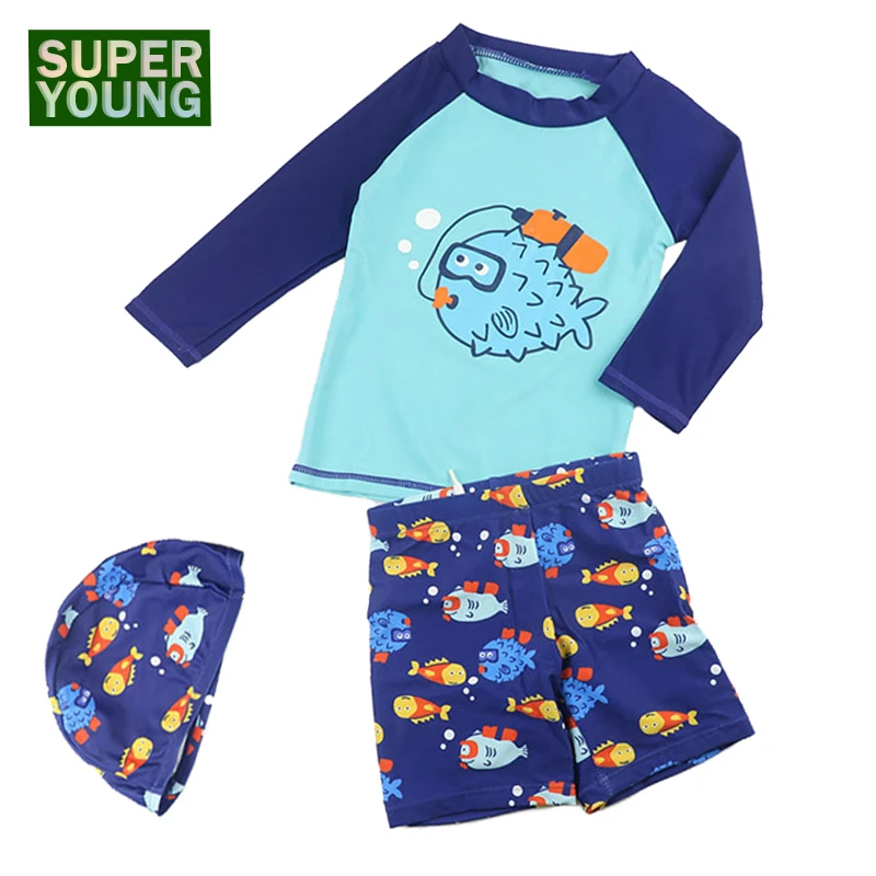 Maillot De Bain Bebe Garcon Fille Maillot De Bain Enfants Dessin Anime Poisson Maillot De Bain Enfants Protection Uv Surf Maillots De Bain Enfant En Bas Age Vetements De Bain Ensembles