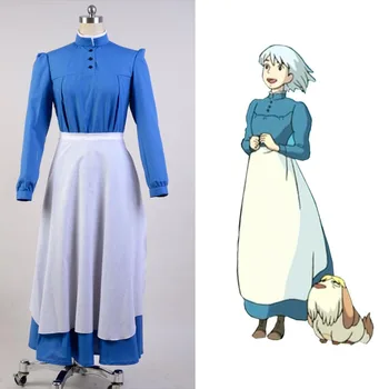 

Howl's Moving Castle Sophie Dress Cosplay Costume For Women Full Set