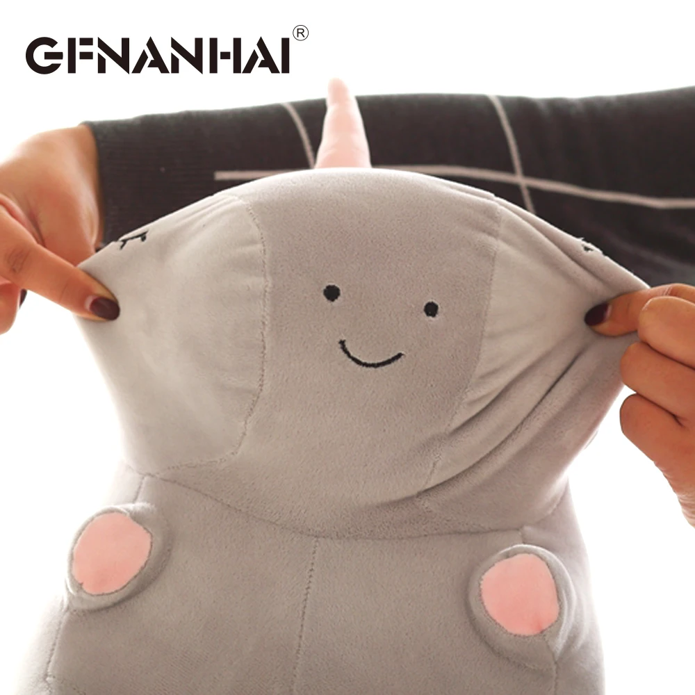 1pc 38cm kawaii round unicorn plush toy stuffed soft cute animal plush pillow doll for kids children lovely birthday gift