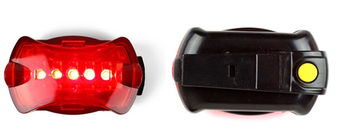 Perfect NEWBOLER 5LED Bike Light 6Flash Mode Cycling Safety Bicycle Rear Lamp Waterproof Bike Tail Light Warning Lamp Flashing 4