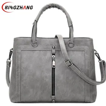 

vintage zipper decorative medium handbags high quality women totes clutch purse ladies designer shoulder crossbody bags L4-2387