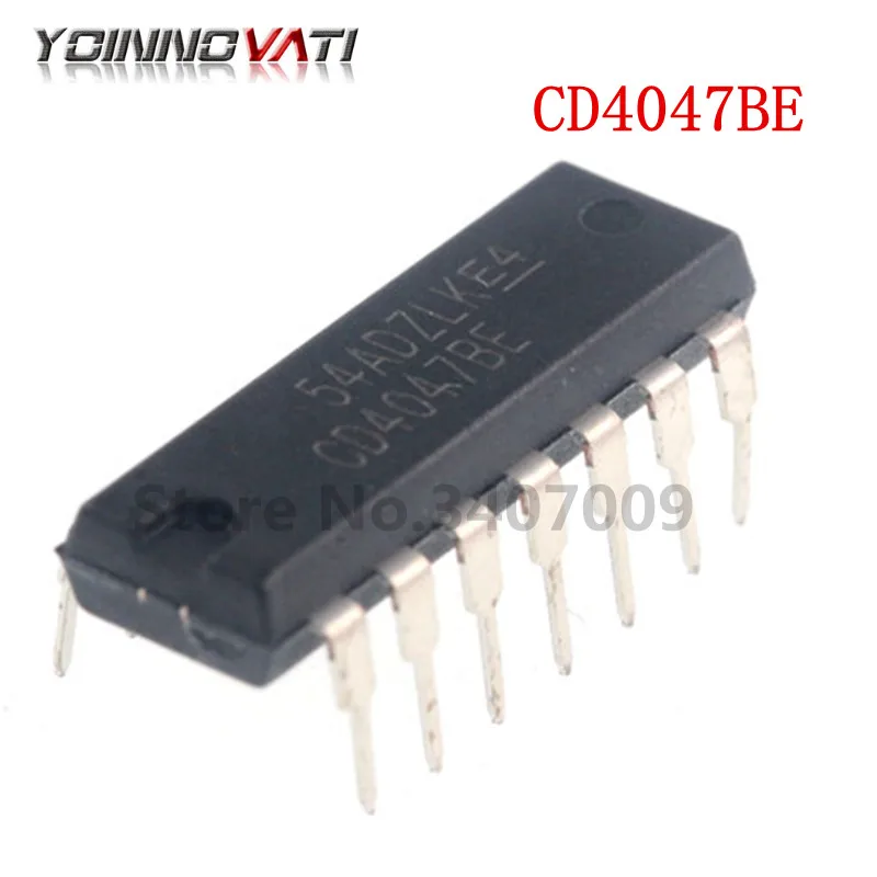 10 шт./лот CD4047BE DIP14 CD4047 моностабильный мультивибратор CMOS LP Mono/Astable новый