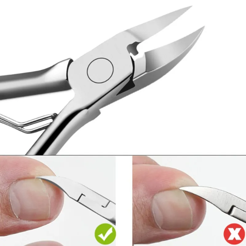 Nail Stainless Steel Cuticle Scissor Cuticle Nipper Fingernail Toenail