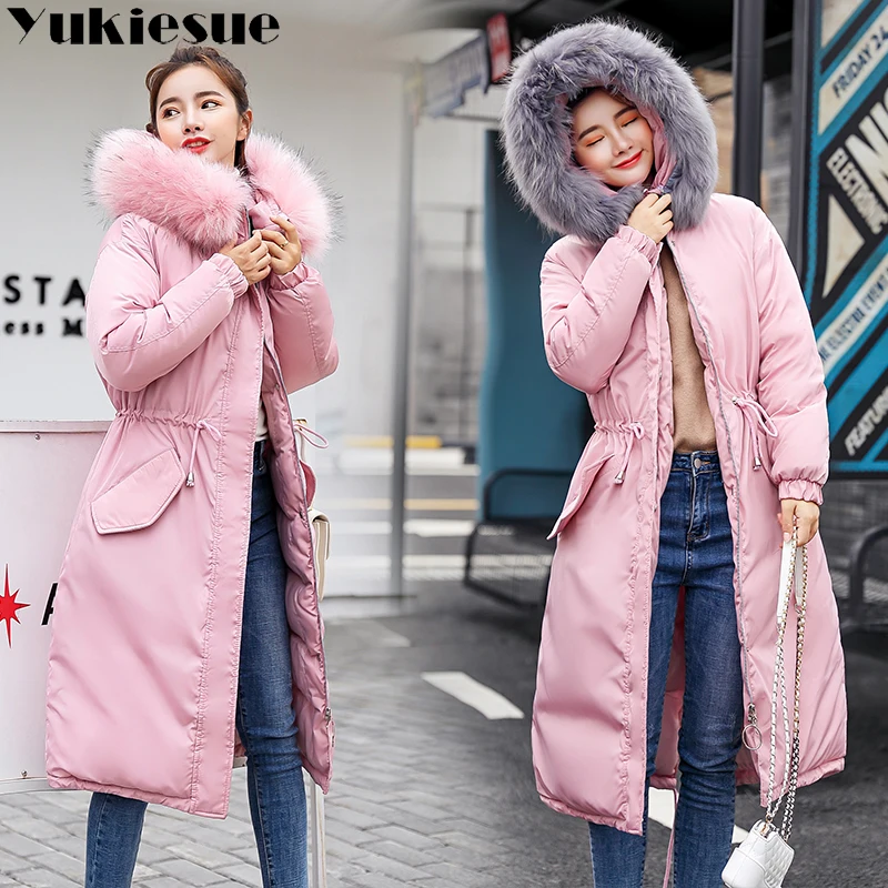 Long warm thick female jacket winter warm jacket women women's winter jacket wadded down outwear chaqueta mujer coat parka
