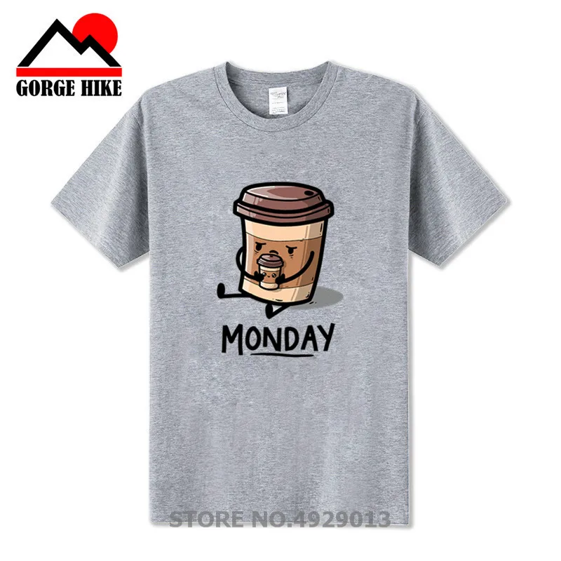 Новинка мужские топы Tubularis с короткими рукавами эспрессо Monday Patronum Coffee футболка