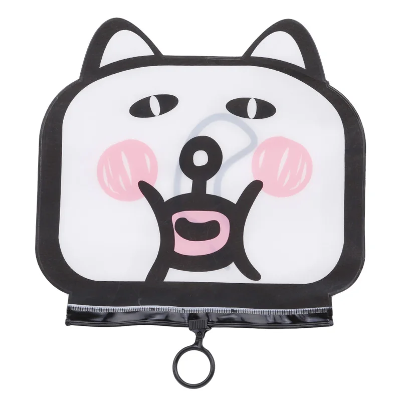 عارضة شفافة واضحة التجميل أكياس الحيوان القط PVC حقائب للزينة السفر المنظم الجمال حالة ماكياج حمام غسل صندوق مستحضرات التجميل