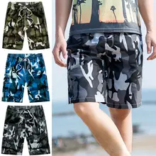 Мужские камуфляжные шорты для серфинга, летние пляжные шорты, шорты, плавки, купальник