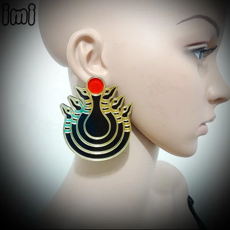 Назад манба Змея серьги старый Египет модные ювелирные изделия горячая Распродажа женские серьги