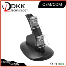 Для PS4 геймпад Dual USB настольная подставка быстрой Зарядное устройство синий светодиодный док-станция для зарядки контроллера зарядки и хранить