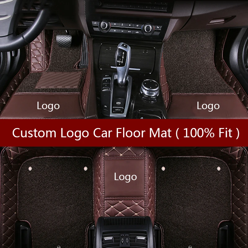 Flash Mat Logo Car Floor Mats For Peugeot 307 206 308 308s 407 207