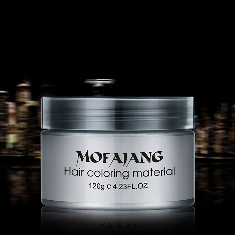 Professional Hair Care&Styling 7 Color One-Time Hair Color Wax Dye Cream Gray Color 120g Hair Color Molding Paste DIY Hair Style Professional Hair Care&Styling 7 Color One-Time Hair Color Wax Dye Cream Gray Color 120g Hair Color Molding Paste DIY Hair Style