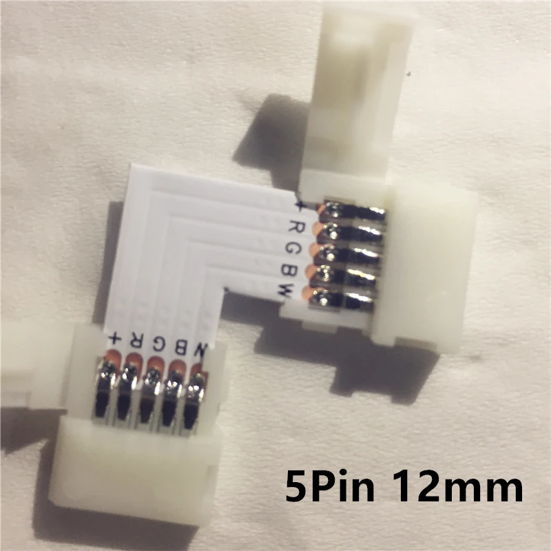 10 шт./лот 2 контактный 4pin 5pin 8 мм 12 L образный светодиодный разъем для подключения