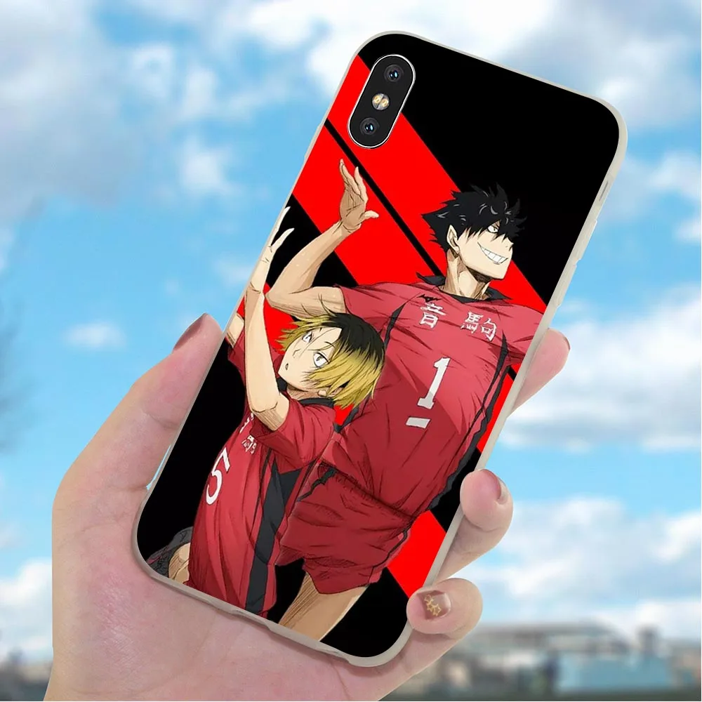 Мягкий ударопрочный чехол для телефона из ТПУ Haikyuu Nekoma iPhone 6 7 XR X 8 Plus 5 6S SE Xs Max 11