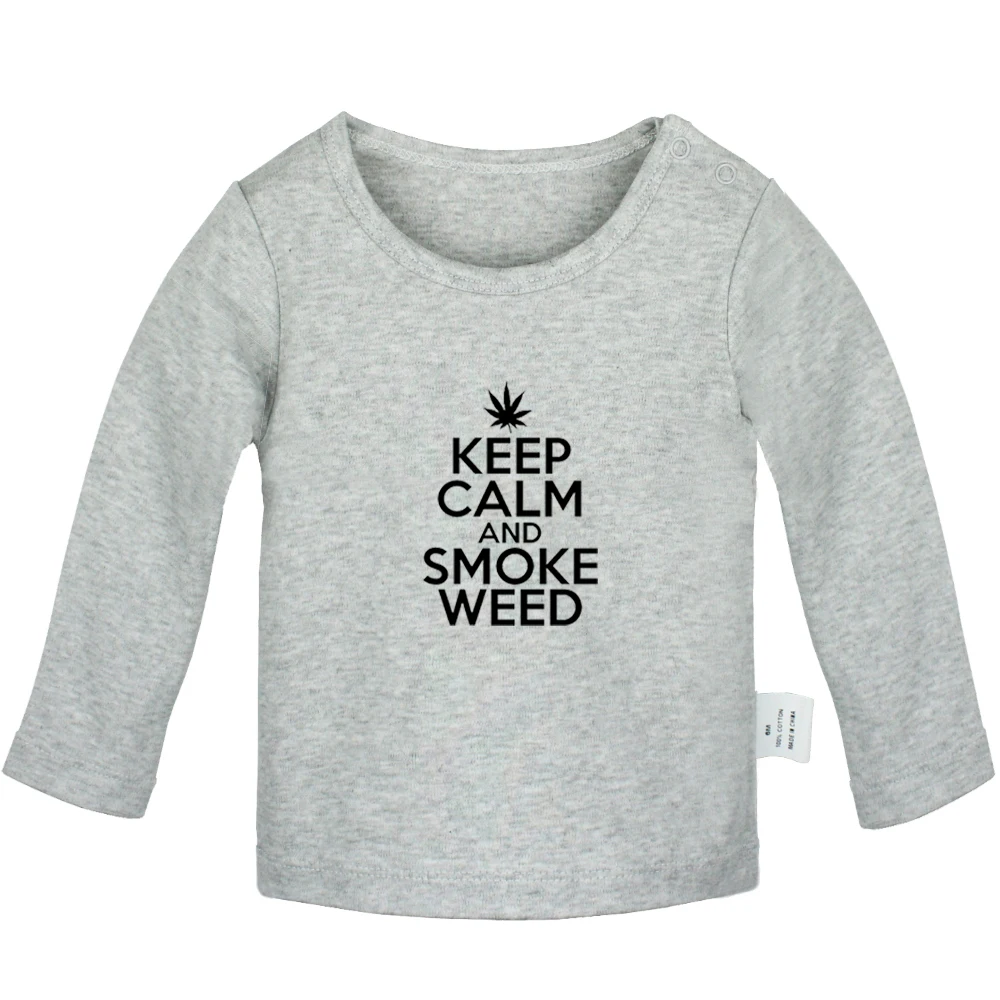 ifBabyYG670C Keep Calm и Pink carry one sleep zzz Love Me/Дизайнерские футболки для новорожденных; однотонные футболки с длинными рукавами для малышей - Цвет: ifBabyYG670C
