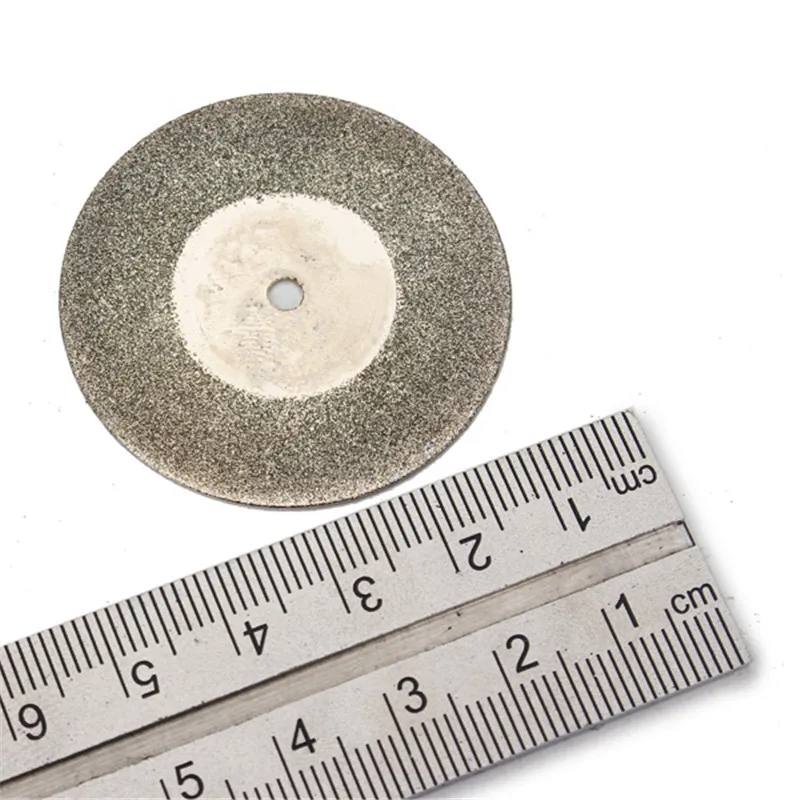 10 шт. 40 мм режущий диск для роторных аксессуаров Алмазное покрытие пильный диск отрезные колеса дисдисковые наборы для стекла камня нефрита