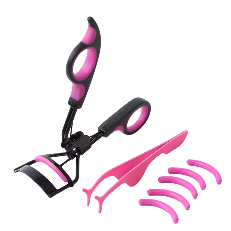 

1 Set Fashion Eyelashes Tool Set New Carbon Steel Professional Handle Curling Eyelash Curler Cosmetics Makeup Eyelash Curler