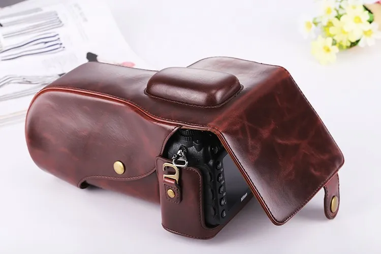 New Retro Vintage PU Leather Camera case For Nikon D3100 D3200 D3300 cover pouch bag Fit 18-55mm 18-105mm Lens