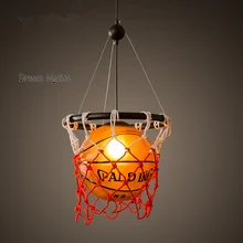 American retro creative personality Restaurant Bar stadium sports theme art deco basketball Chandelier