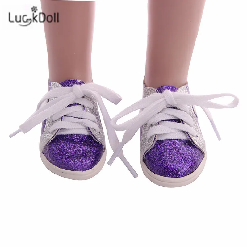 LUCKDOLL вафельная пятиугольная обувная игрушка ShoesFit 18 дюймов американская 43 см детская кукла одежда аксессуары, игрушки для девочек, поколение, день рождения Gif