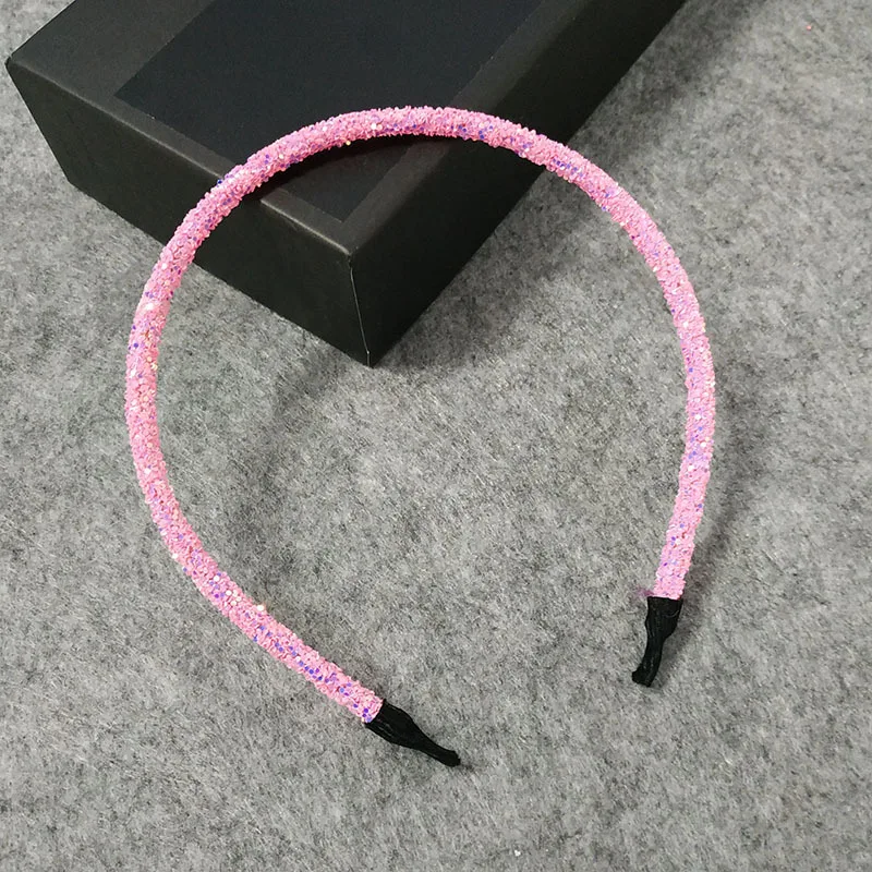 Tiara de cabelo com glitter, acessório de