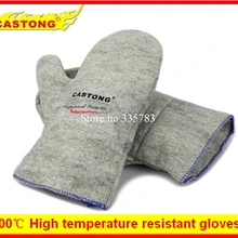 300 градусов теплоизоляционные перчатки, устойчивые к высокой температуре устойчивые перчатки к жаркому огню противопожарные Арамидные волокна вязаные перчатки
