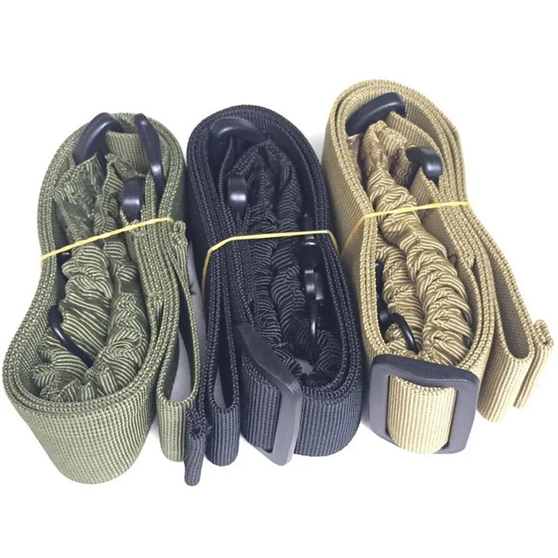 Rifle Sling SINAIRSOFT Tactical Quick Detach Sling Single Point Rifle Gun Strap Belt Rope Bungee AR Adjustable for Hunting Accessory