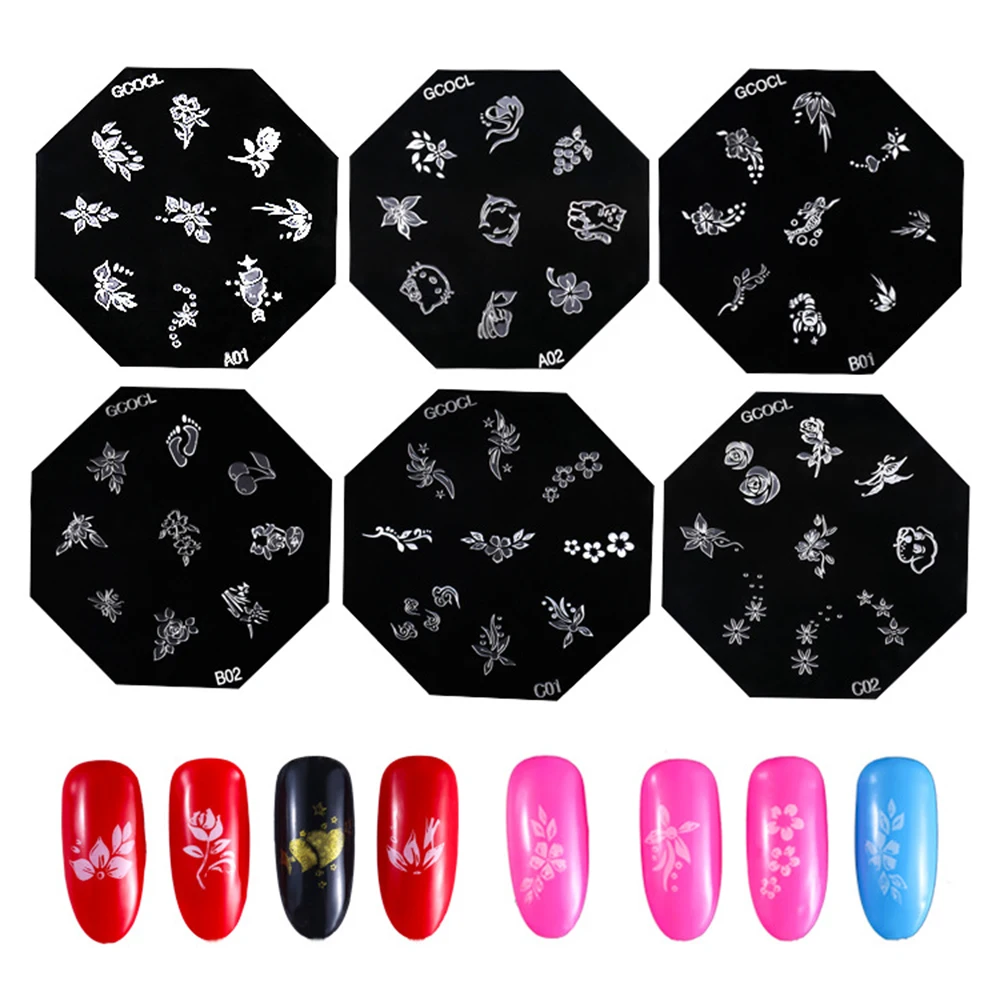 

Easy Nail Art Design Nail Stamper Nail Stamping Plates Set 6pcs/9pcs