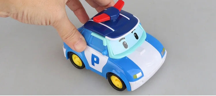 4 шт. Мальчик Poli RoboCar Poli инерционная машина Корея детские игрушки трансформация Аниме Фигурки игрушки для детей Playmobil