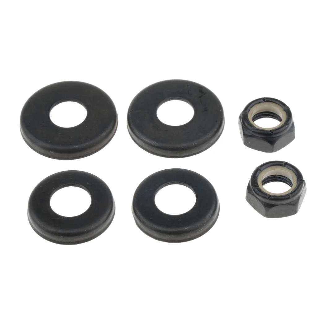 4pcs Replacement Longboard / Skateboard Bushings Washers Cup Cushion Shock Proof With 2pcs Nuts Truck Bushings Washers