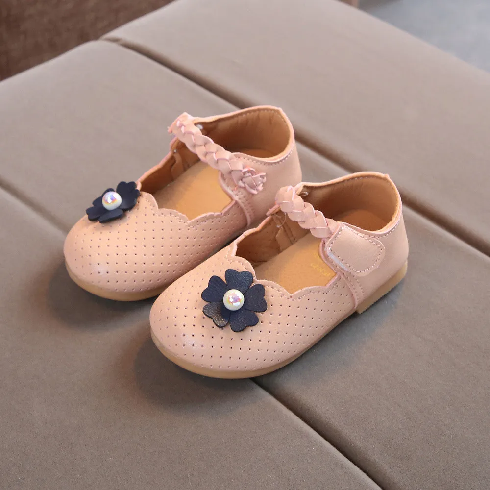 Одежда для малышей для маленьких девочек с жемчугом и цветами для маленьких девочек обувь прекрасная Bowknot кожаные туфли Анти-скольжения сникерсы на мягкой подошве#9