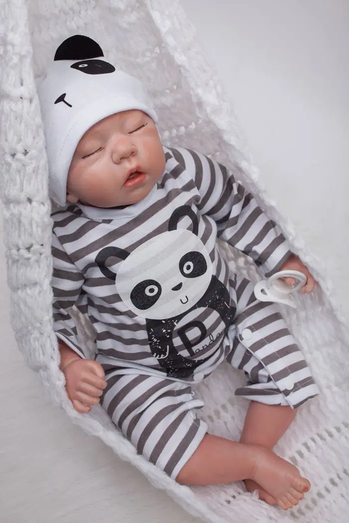 Bebe reborn 20 дюймов Кукла silicone Младенцы Магнитная пустышка дети играть дома игрушки