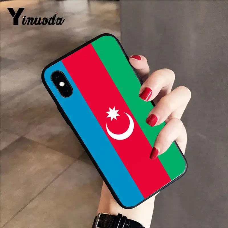 Yinuoda azerbaiana buta flag Красочный милый чехол для телефона iPhone 8 7 6 6S 6Plus X XS MAX 5 5S SE XR 10 Чехол