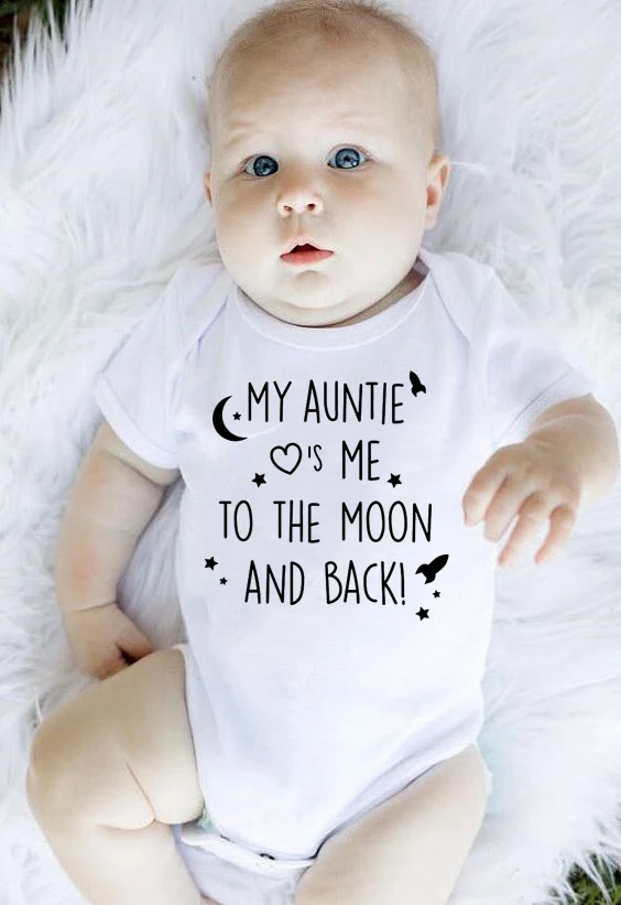 Aunt Baby Clothes Bodysuit Baby Clothes New Born Aunt Auntie